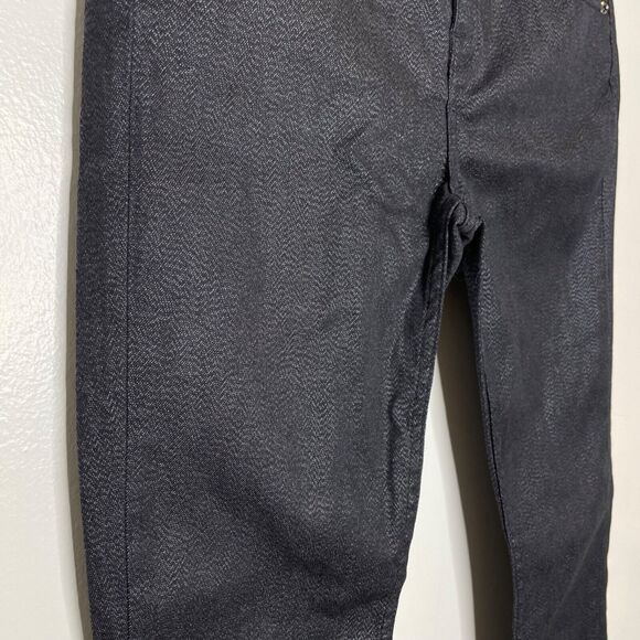 Ted Baker Sew In Love Black Metallic Ankle Skinny Jeans Women’s - Picture 6 of 10